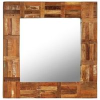 espejo de pared madera maciza recuperada 60 x 60 cm dec022734