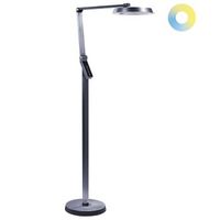 lampara de pie led gris oscuro 170 cm material sintetico altura regulable carina