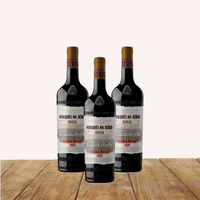 pack de 3 botellas de vino tinto  marques del atrio rioja reserva edicion limitada