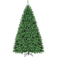 arbol de navidad verde 275 cm costway abeto artificial 3594 ramas - 275cm
