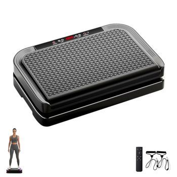 Plataforma Vibratoria 200 Niveles Con Bandas Elásticas, Bluetooth, Mando A Distancia Y Pantalla Led