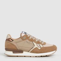 pepe jeans zapatillas brit mirror beige pls400004-ige