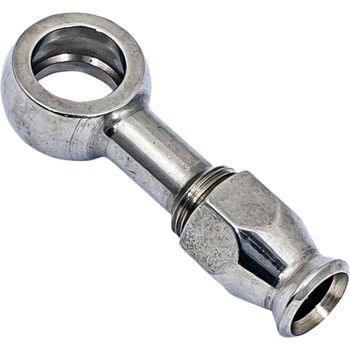 Tornillo banjo 10mm Goodridge recto largo inox completo