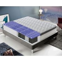 colchon 120x190 de muelles ensacados y espuma viscoelastico - altura 27 cm - 9 zonas diferenciadas