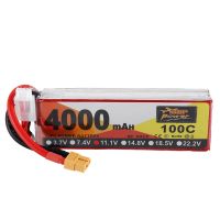 bateria zop power 111v 4000mah 100c 3s lipo con conector xt60 para dron de carreras rc