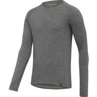 nukeproof mens merino long sleeve base layer grey