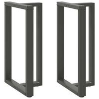 patas para mesa de bar en forma de t 2 unidades antracita 60 x 35 x 100-101 cm acero vidaxl
