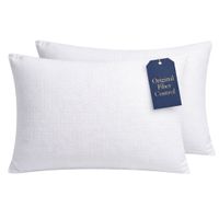 pack 2 almohadas viscoelasticas aloe vera 100 natural 75 cm - fiber control hipoalergenica y termoreguladora - firmeza media