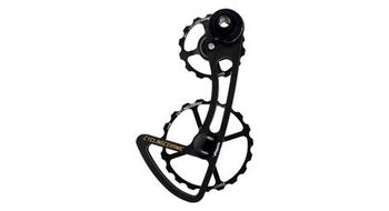 Jaula de desviador sobredimensionada cyclingceramic 14 19t para desviador campagnolo 11s negro