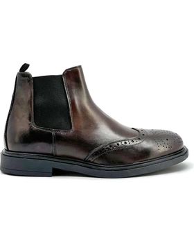 de DUCA DI MORRONE BOTINES DE CUERO DUCA DI MORRONE GRAZIANO MARRÓN BROWN