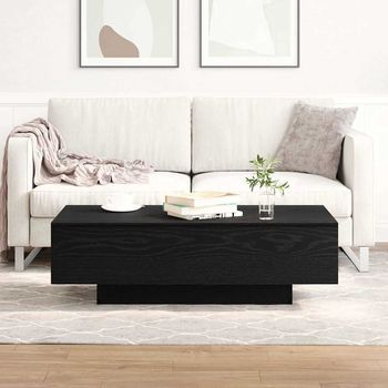 Vidaxl Mesa De Café Roble Negro 100 X 49,5 X 31 Cm