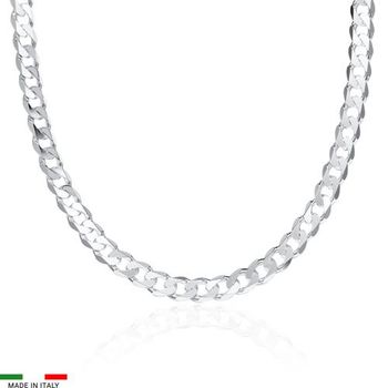 Cadena barbada de plata 925 7mm