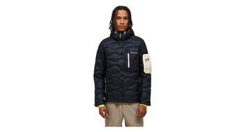 Chaqueta acolchada peak performance helium utility down hood negro hombre