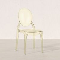 silla de comedor transparente - estilo victoria  ambar