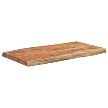 Tablero De Mesa | Tablero Escritorio Rectangular Acacia Borde Vivo 70x40x2,5 Cm
