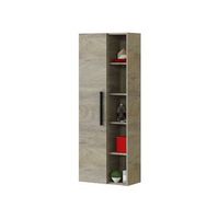 columna suspendida para bano con puerta y estantes practicos