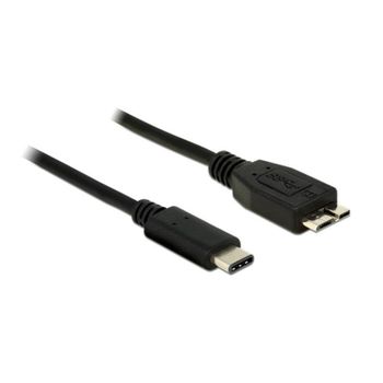 Cable USB DeLOCK 1 m USB 3.2 Gen 2 USB-C a Micro-USB B Negro