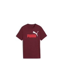 Camiseta Puma Essentials 2 Color No.1 Log Granate Infantil