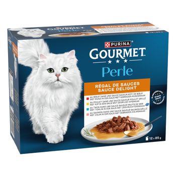 Purina Gourmet Perle en sobres 48 x 85 g - Pack Ahorro - Delicias en salsa