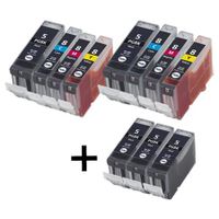 compatible multipack canon pixma mp600r printer ink cartridges 11 pack -0628b001