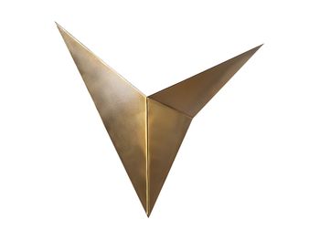 Aplique de metal dorado h34 cm