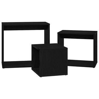 Mesa Nido Otro 3 Piezas Roble Negro 55 X 30 X 50 Cm