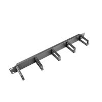 panel gestion cables lanberg ak-1202-b 1u 19 plastico negro ral9004 320g