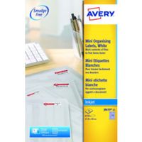 avery white mini labels 178x10mm j8659-25 270 psht pk6750