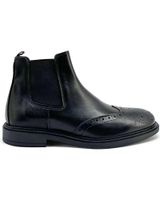 de duca di morrone botines chelsea duca di morrone graziano de piel negra black