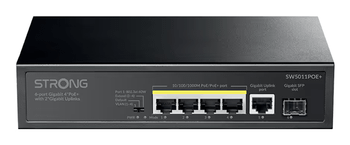 STRONG SWITCH 4 POE CON ENLACES ASCENDENTES 2 GIGABIT