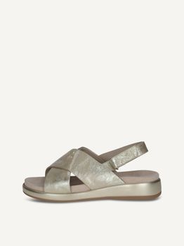CAPRICE Sandal, metallic, made of Leather without heel, Size 41