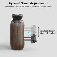 smallrig - empunadura lateral de madera con tornillos de 14-20 agarre para jaulas o placas de montaje con soporte para microfonos y brazos de monitor -5237