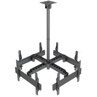 equip 650372 soporte de techo para 4 pantallas 32-55 inclinable vesa 600x400 max 120kg