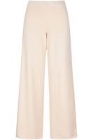 pantalon palazzo de punto cream m