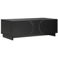 mesa de centro negro 102 x 505 x 35 cm madera de ingenieria vidaxl