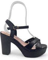 de timbos sandalia tacon fiesta plataforma mujer 130143 negro