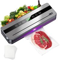 maquina de envasado al vacio de alimentos con uv selladora de alimentos para cocina maquina de sellado para almacenamiento en seco y humedo con cortador incorporado