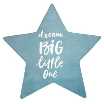 Alfombra infantil lavable Chiko azul 150 cm forma estrella