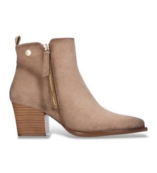Xti para mujer. 14610301-BEIGE Botines 146103 beige (37), 5 a 8cm, Cremallera, Casual