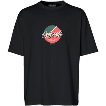 Jack & Jones Camiseta 12255650 JORTAMPA TEE SS CREW NECK 1 FST LN BLACK para hombre