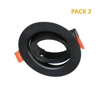 aro empotrable oniro abs redondo alt35 x d9 cm en abs negro