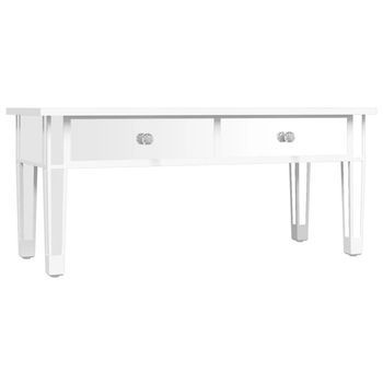 Mesa De Centro Especular Madera Tecnológica Vidrio 106x45x45 Cm Vidaxl
