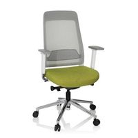 silla de oficina ergonomica para ordenador chiaro t2 white tela  tejido de malla verdegris