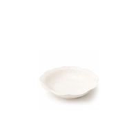 plato hondo de porcelana blanca floral 215cm - lote de 6