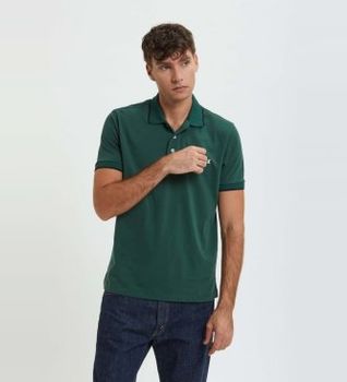 Baracuta para hombre. BRPOL0020UT2769 Polo Logo verde (M), Casual, Algodón, Manga corta