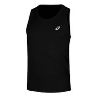 asics core  camiseta de running hombres - negro