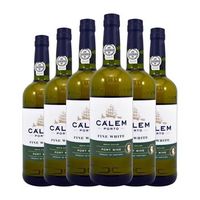 jw burmester vino generoso calem white fine port porto 75 cl 195 vol pack de 6 unidades