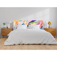 oedim cabecero cama pvc patron trazados pinceladas acuarela 200x60cmcabecero ligero elegante resistente y economico
