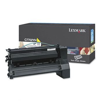 Lexmark C7702YH Original Yellow High Yield Toner Cartridge