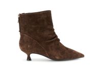 botas tubo de ante con cremallera dark brown 41